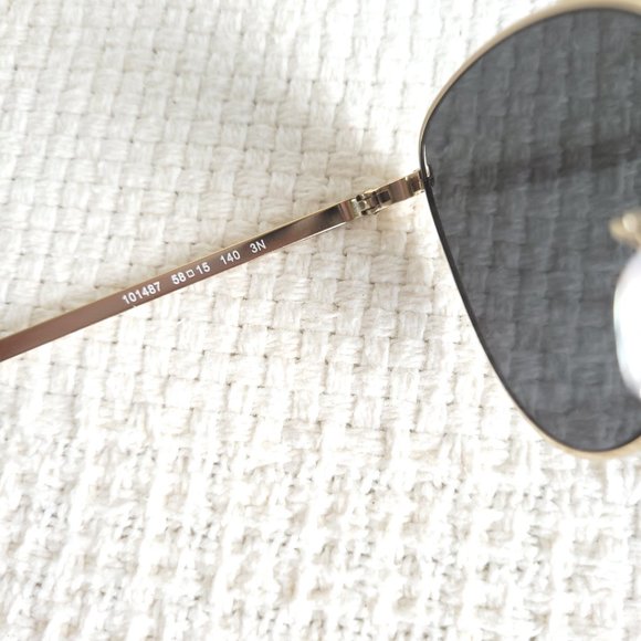 New  Michael Kors Barcelona Pilot Shape Sunglasses in black and gold (MK1056) main image 6